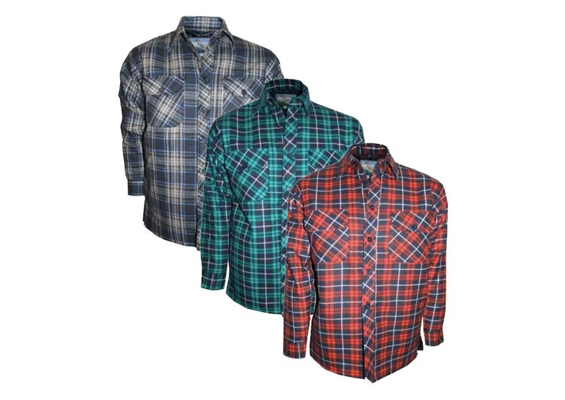 Euro Style Mens Flannel Shirt