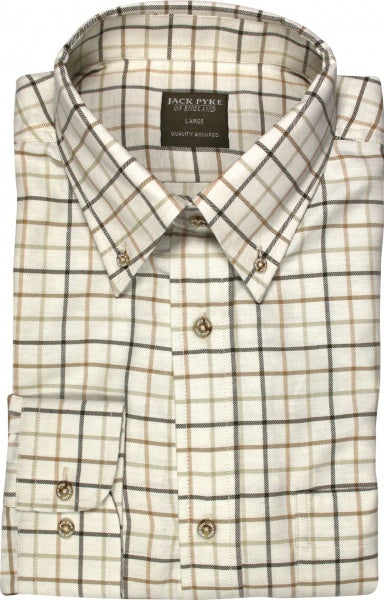 Jack Pyke Ladies Countryman Shirt Large Check Brown