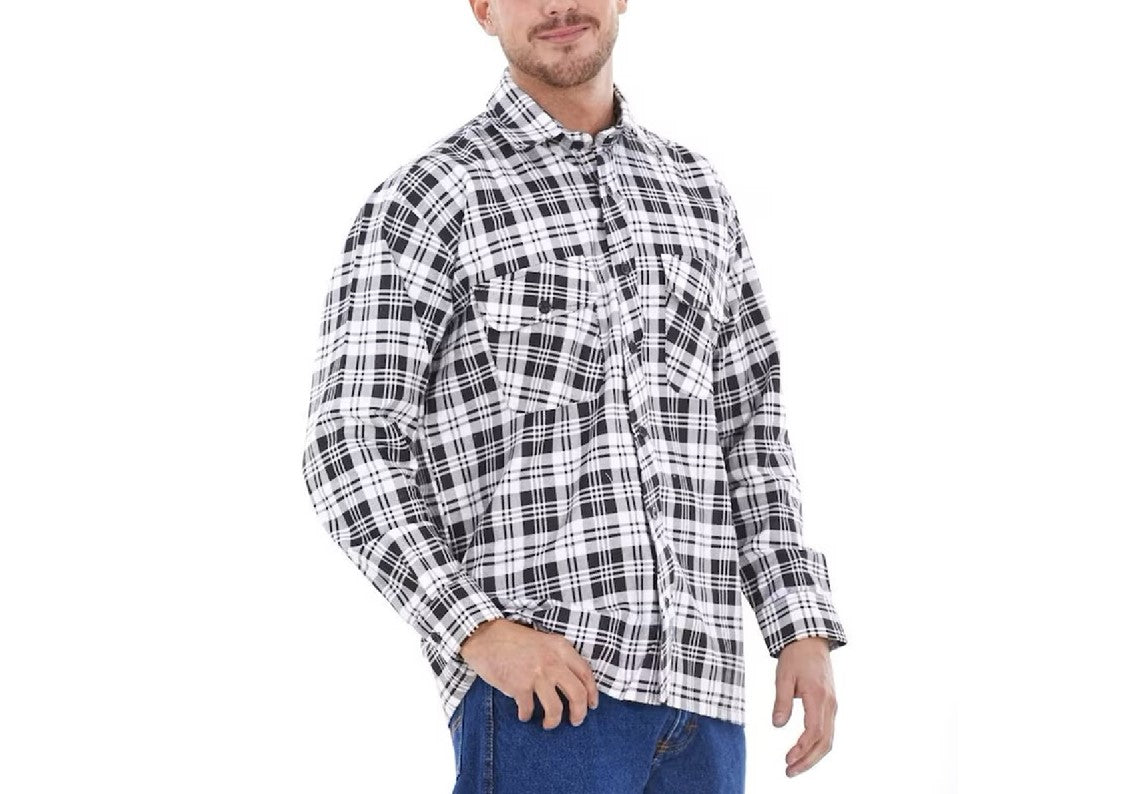 Euro Style Mens Flannel Shirt