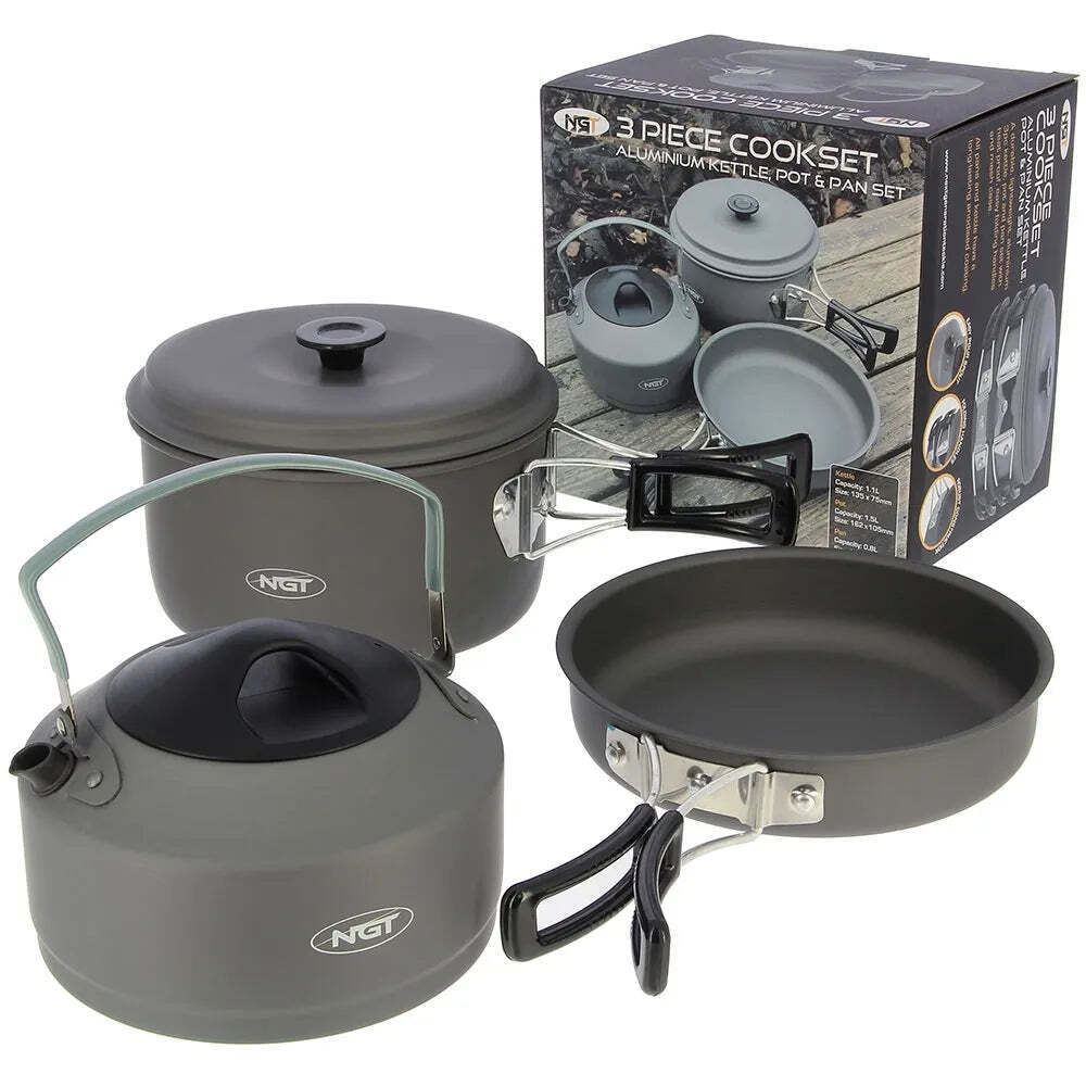 NGT 3 piece Aluminium Outdoor Cook Set