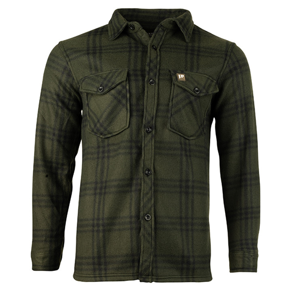 Jack Pyke Green Check Polar Fleece Shirt