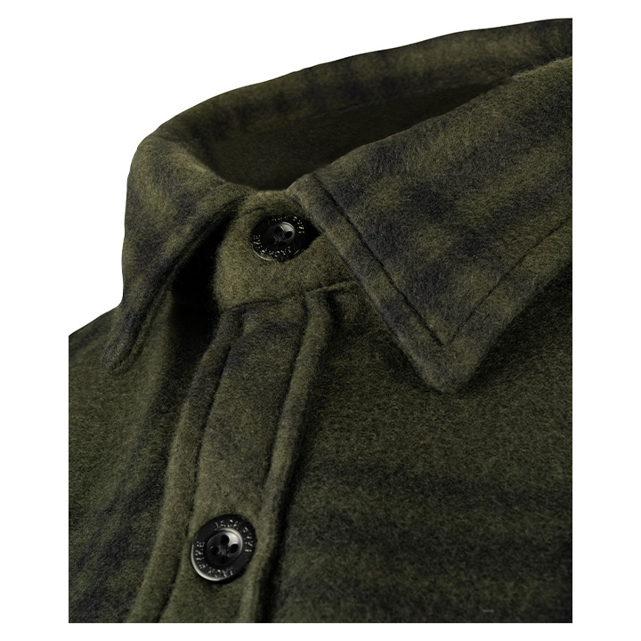 Jack Pyke Green Check Polar Fleece Shirt