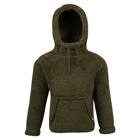 Jack Pyke Junior Sherpa Fleece Hoodie - Dark Olive