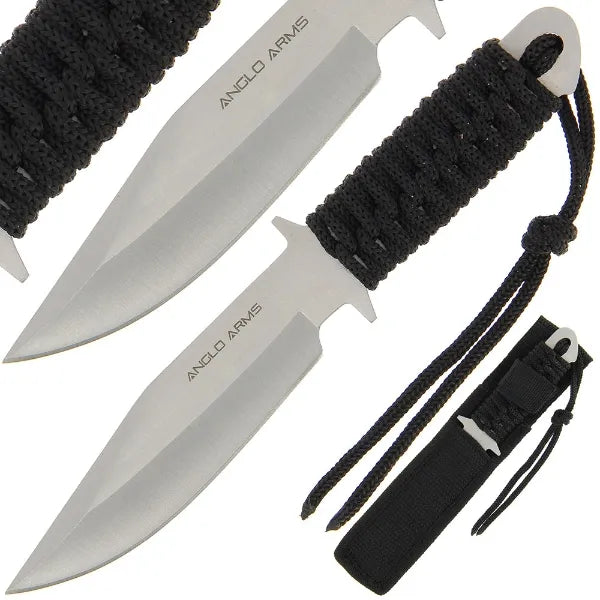 Black Laced Knife with Sheath