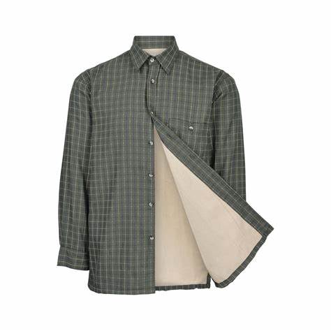 Milton Green Fleece Lined Shirt