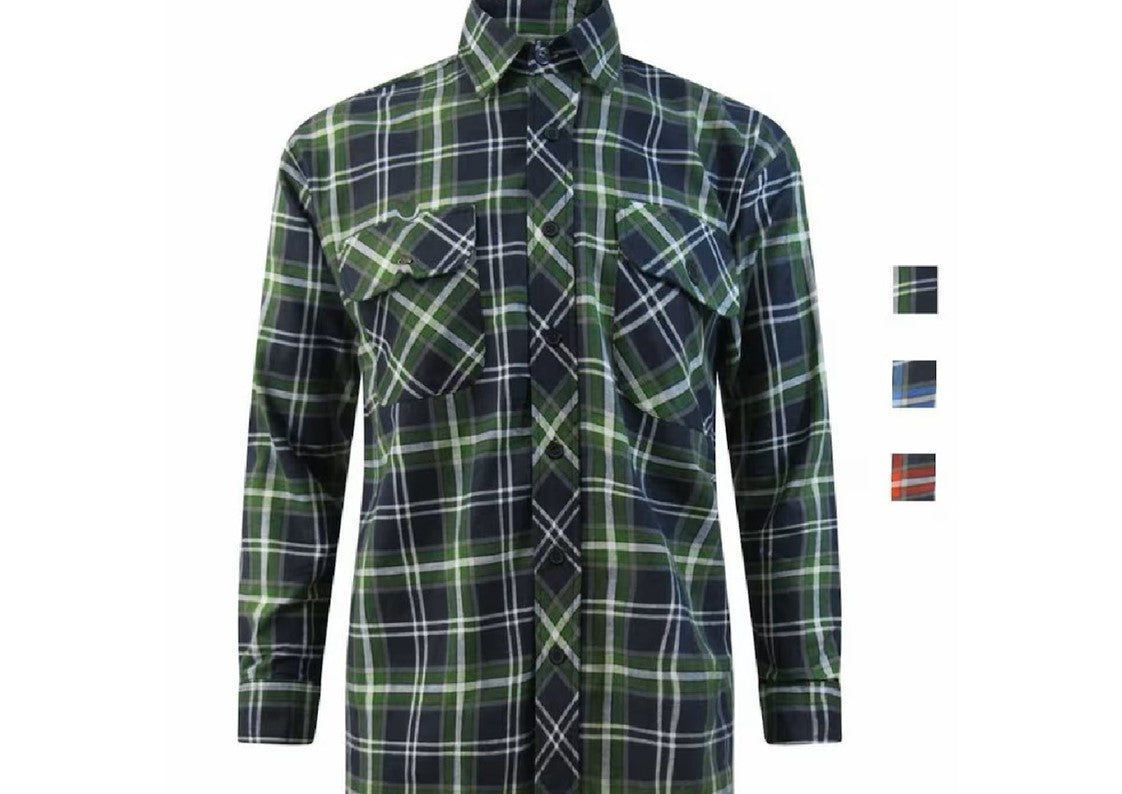 Euro Style Mens Flannel Shirt