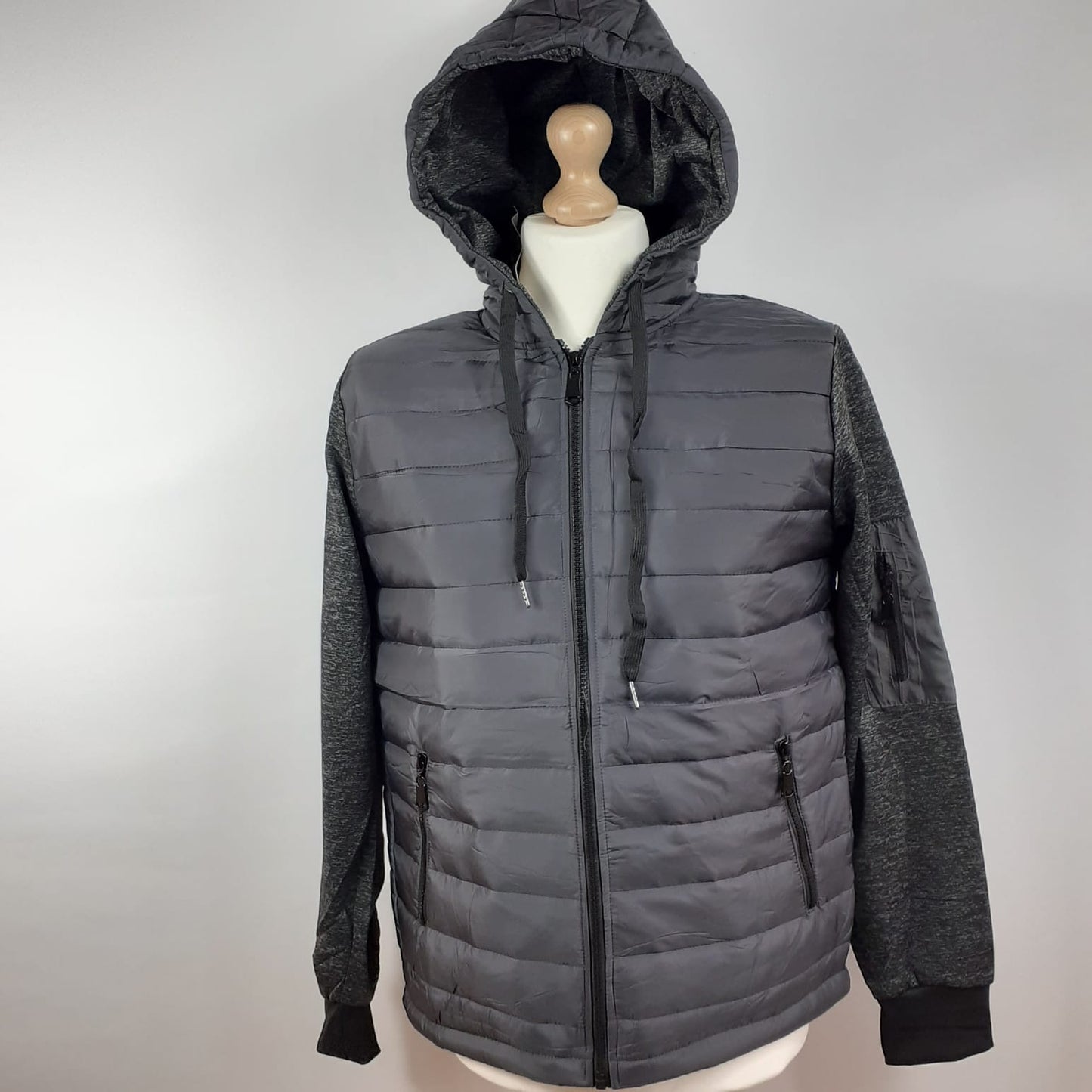 Max Men Quilted Hooded Jacket