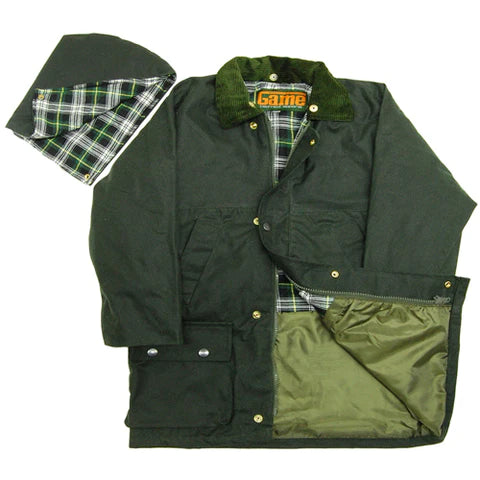 Game Children's Quilted Wax Jacket