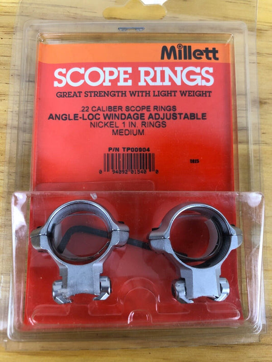 Millett Scope Rings .22 Calibre Nickel