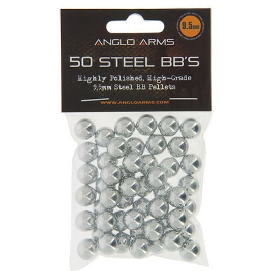 Anglo Arms Ammo - 9.5mm Steel BB Slingshot Ammo